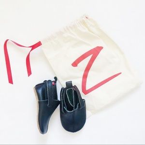 zutano leather booties